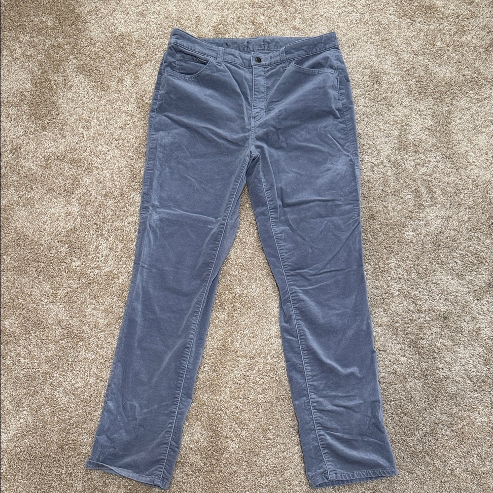 Talbots Women's Straight Leg Corduroy Pants in Gray